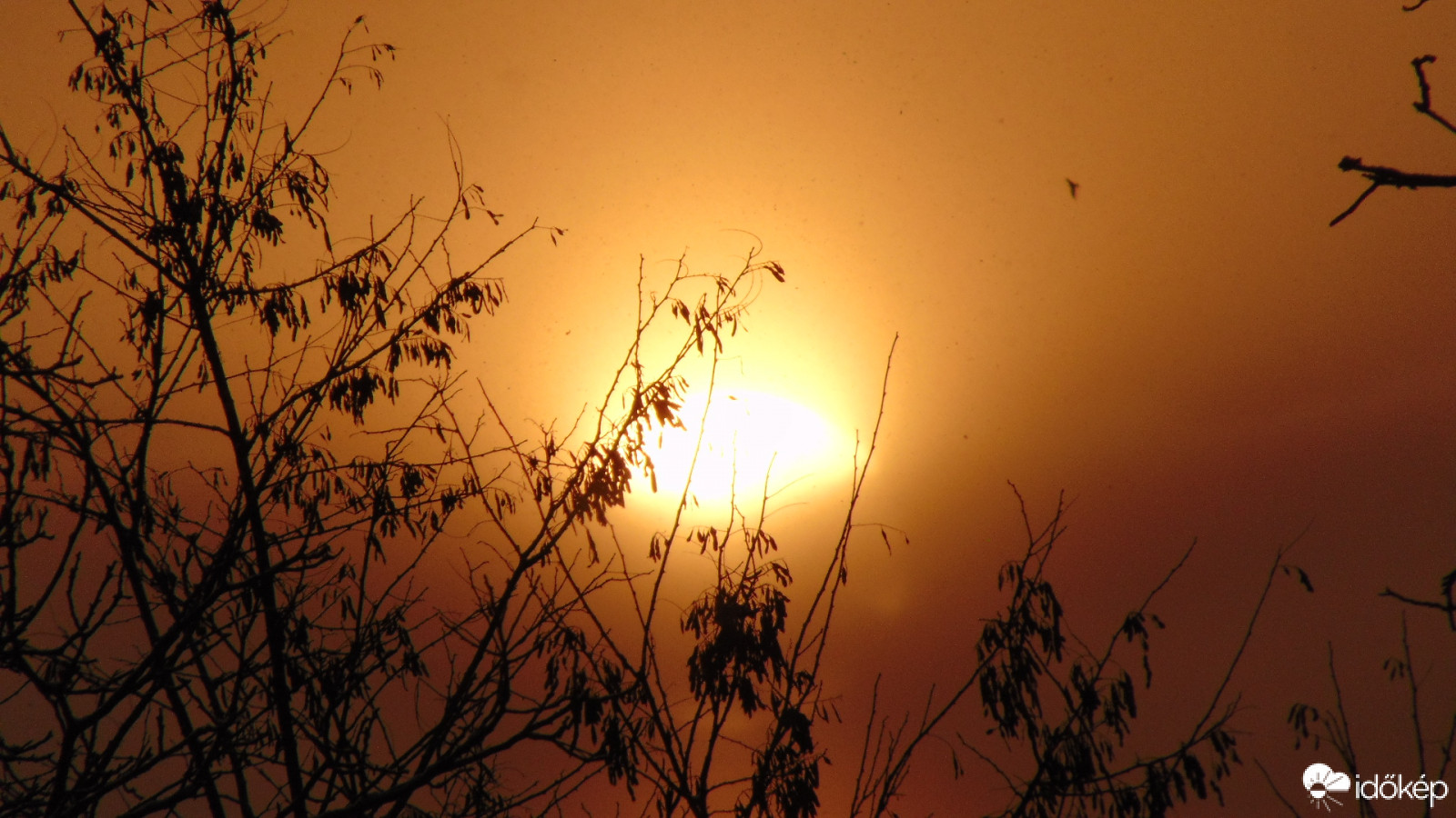 Napkelte néhány kósza hópehellyel