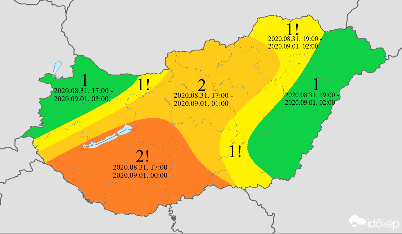 Zivatarrendszer a nyár utolsó napján 1