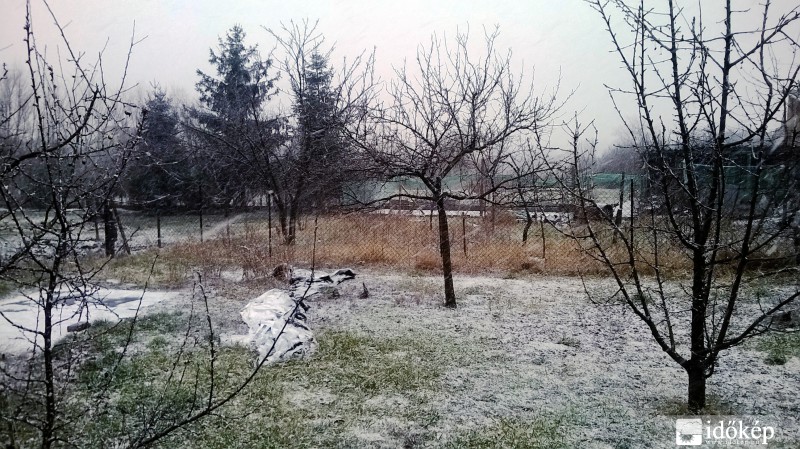 5 perces intenzív hózápor eredménye
