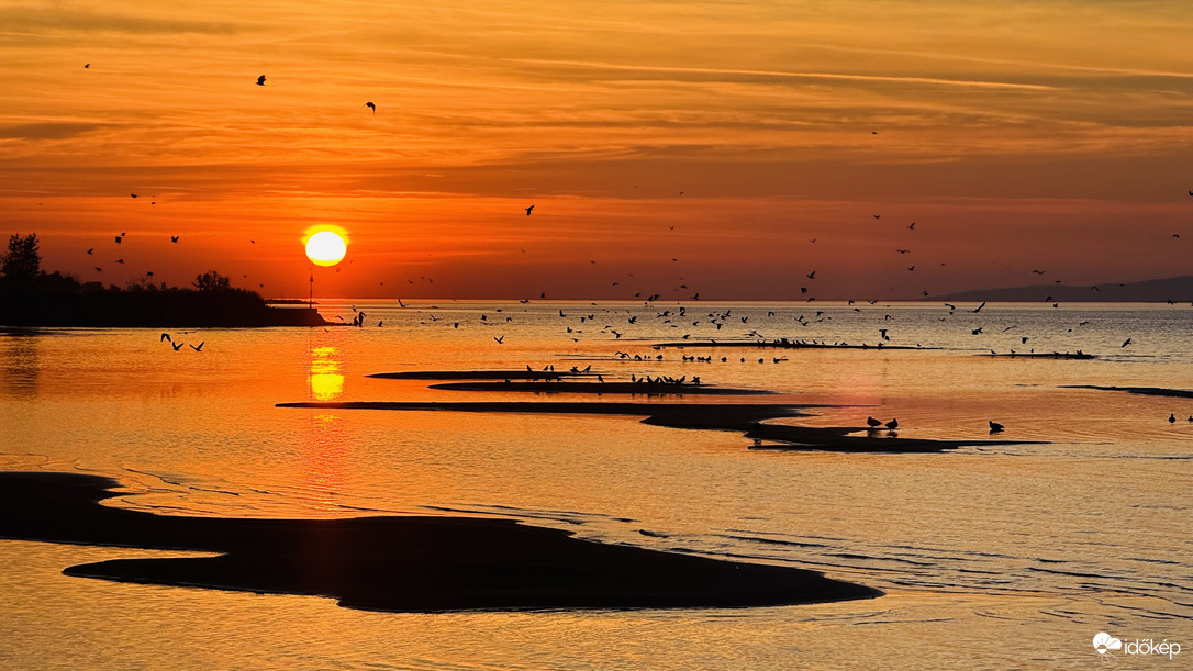 Mai naplemente Balatonlellén