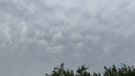 Mammatus felhők Budapest felett