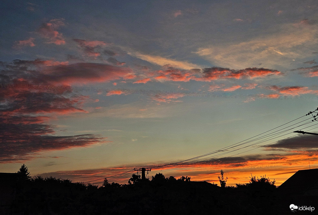 Tegnapi naplemente Békéscsabán