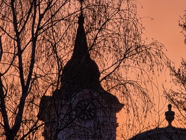 Tüzes naplemente vihar után