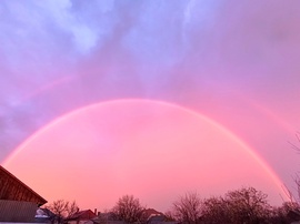 Szivárvány Karcag felett