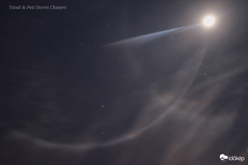 parhélikus ív körülírt holdhalóval! MOST! 