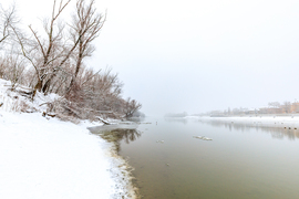 Jégzajlás a Tiszán 2026.