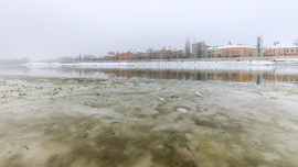 Jégzajlás a Tiszán 2026.