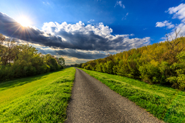 Tavasz a Maros töltésén