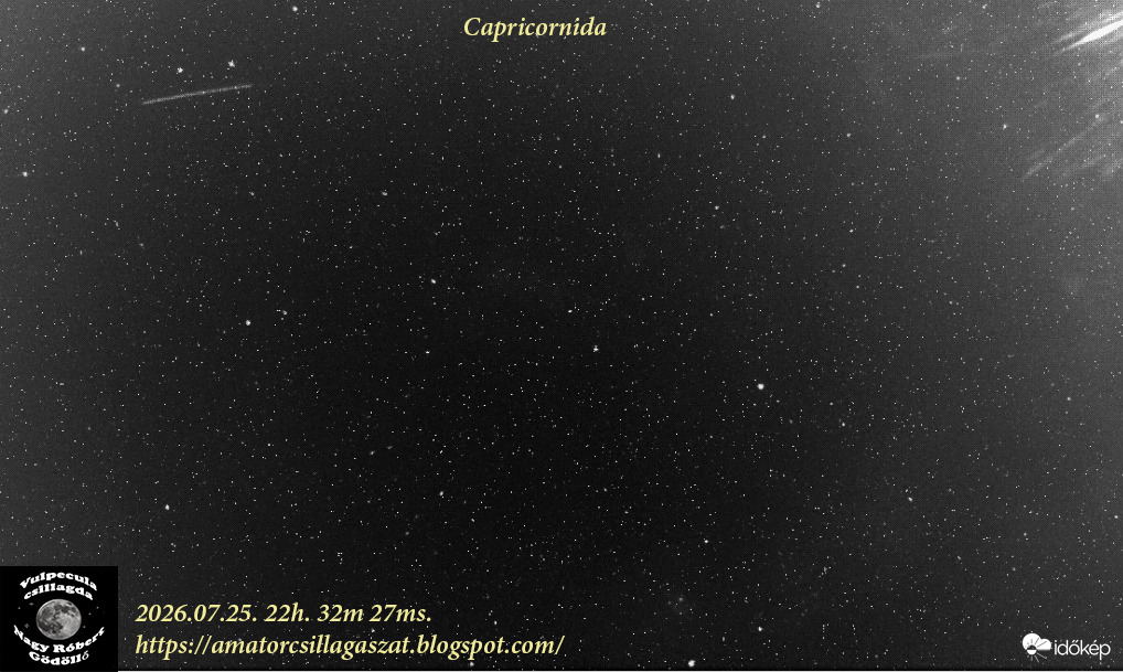 Alfa Capricornidák 2026.07.25. 26. 