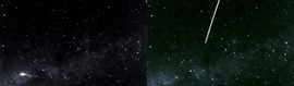 Perseidák 12-én éjjel.
