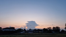Kecskemét Nyugati égbolt naplemente után