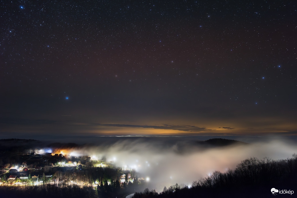 Köd átfolyása Mátraszentistvánban