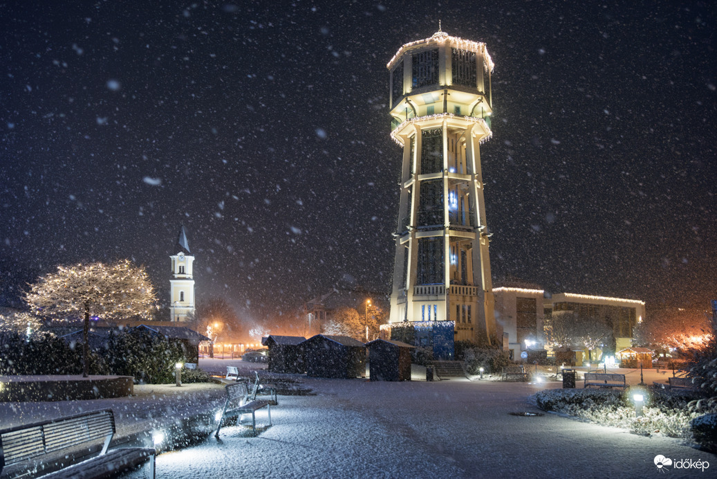 Látványos havazás Siófokon (2)