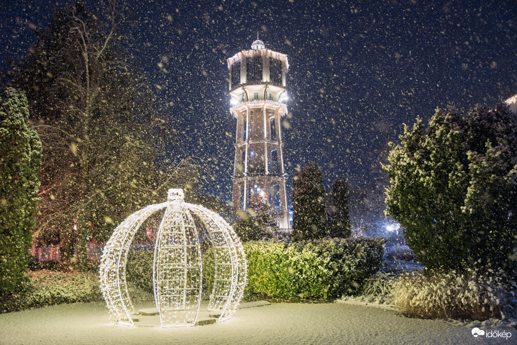 Éjjeli havazás Siófokon (3)