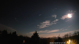 Hold-Jupiter együttállás meteorral 1