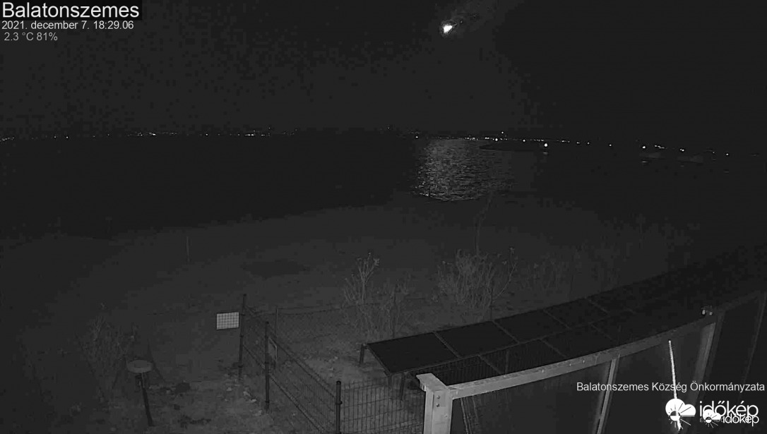 Tűzgömb 2021-12-07 18:29:06 Balatonszemes
