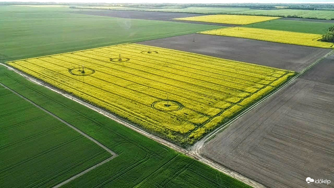 Repceföldek madártávlatból.