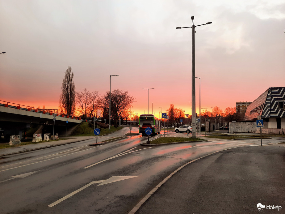 Záporos naplemente